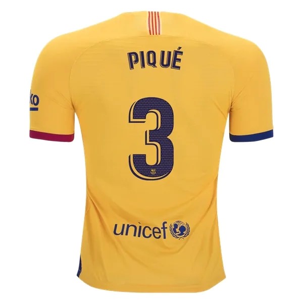 Camiseta Barcelona NO.3 Pique Segunda equipo 2019-20 Amarillo